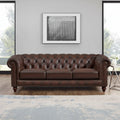 Hydeline Alton Bay Top Grain Leather Chesterfield Sofa
